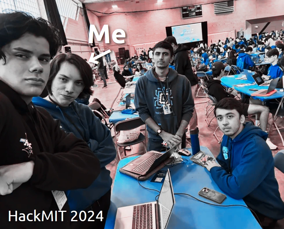 My team and I competing at HackMIT 2024